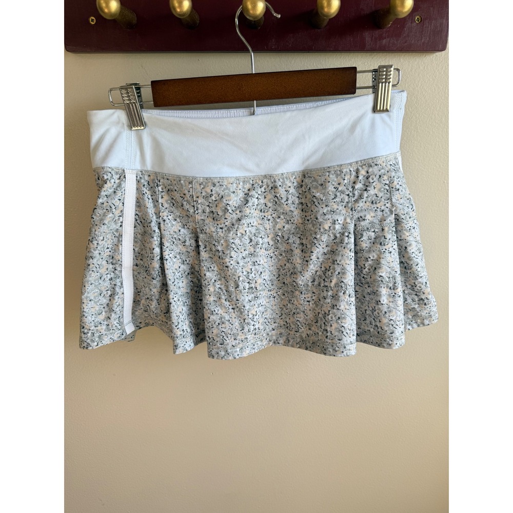 Lululemon Pace Rival Skirt Petite Fleur Silverspoon Size 6 Regular Floral Tennis
